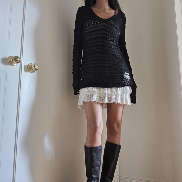 Distressed thin sweater - Picture 3 of 5